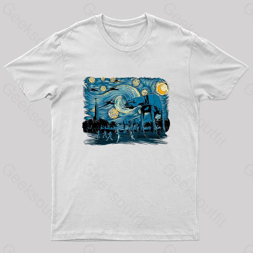 Starry Scarif T-Shirt White / S