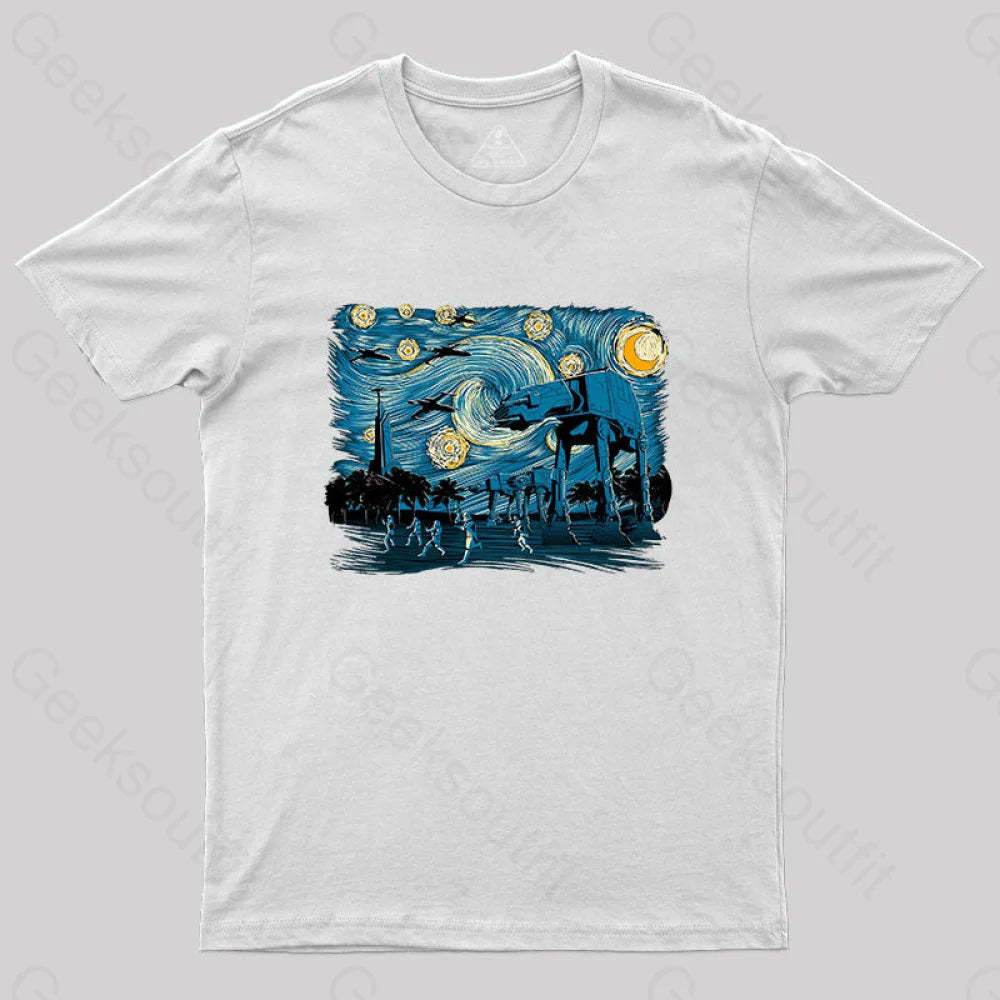 Starry Scarif T-Shirt White / S