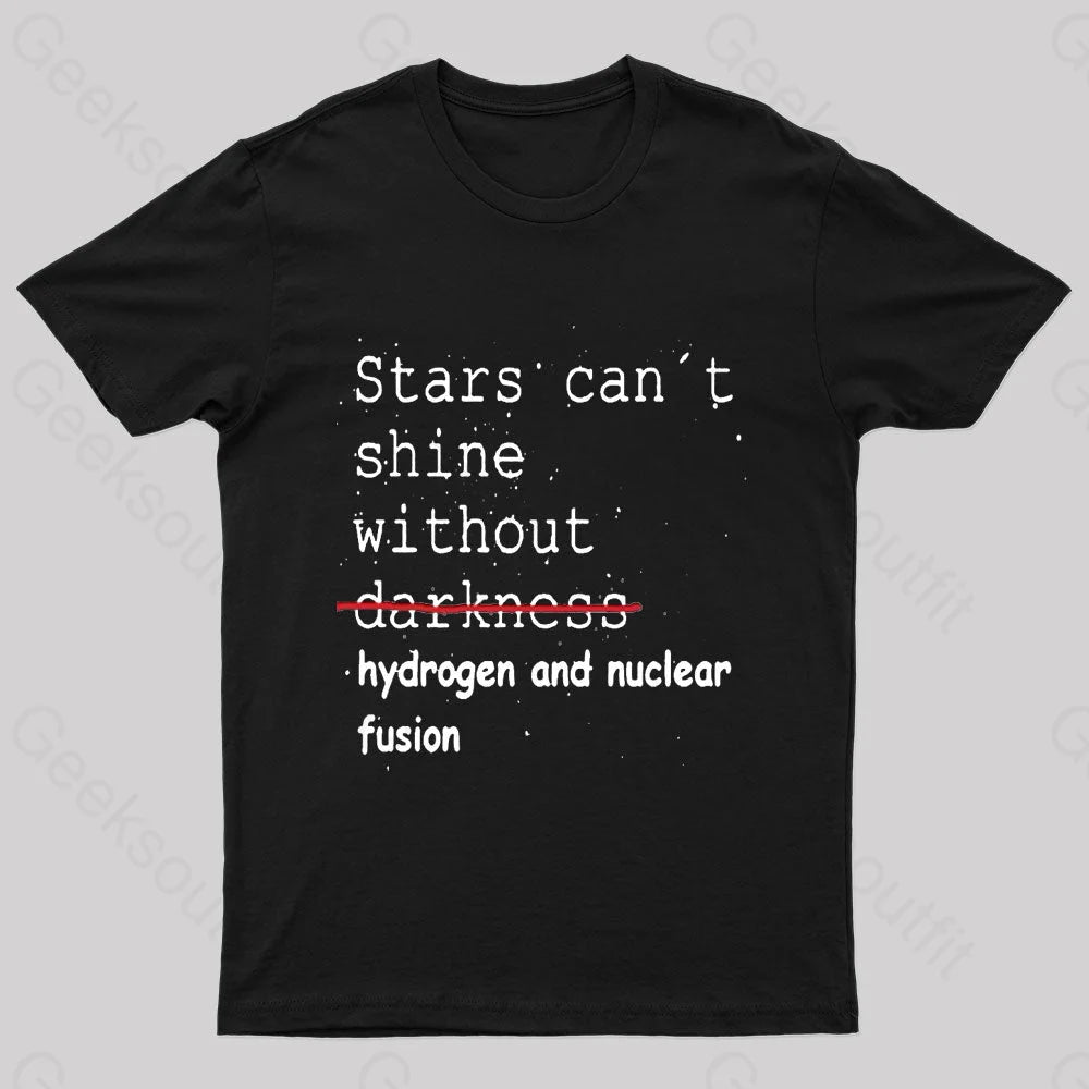 Stars Can’t Shine Nerd T-Shirt Black / S