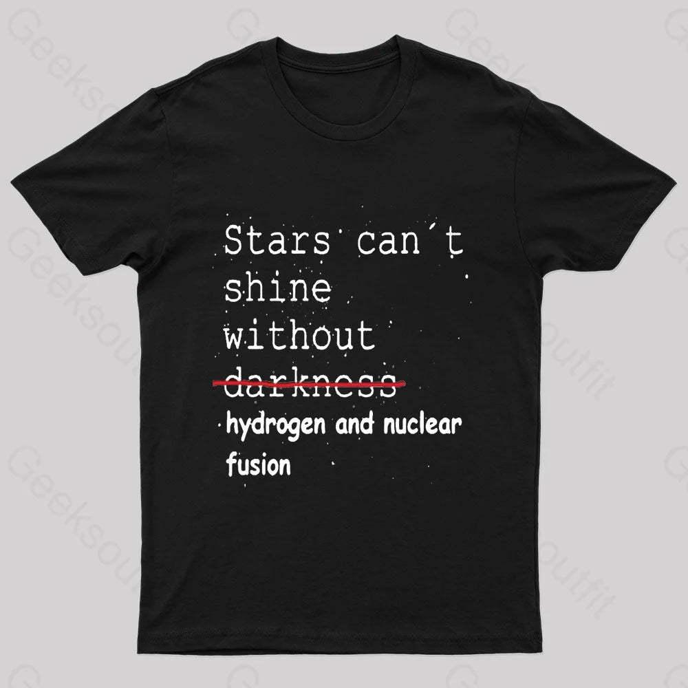 Stars Can’t Shine Nerd T-Shirt Black / S