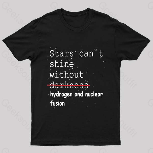 Stars Can’t Shine Nerd T-Shirt Black / S