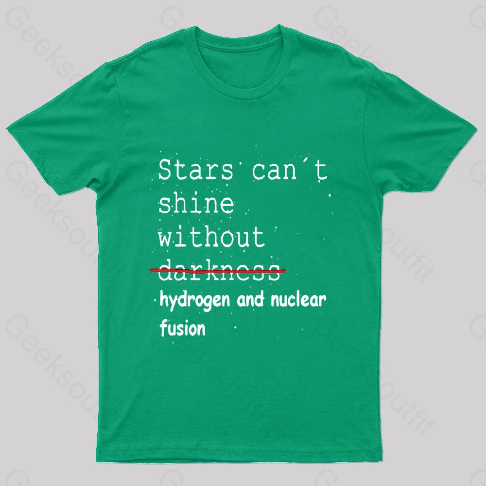 Stars Can’t Shine Nerd T-Shirt Green / S