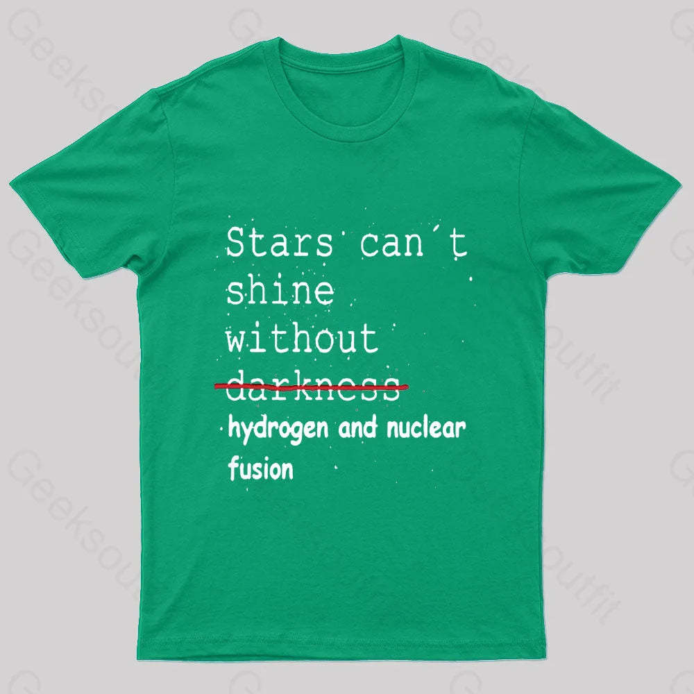 Stars Can’t Shine Nerd T-Shirt Green / S