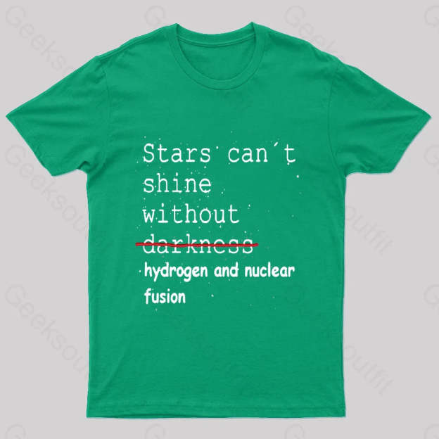 Stars Can’t Shine Nerd T-Shirt Green / S