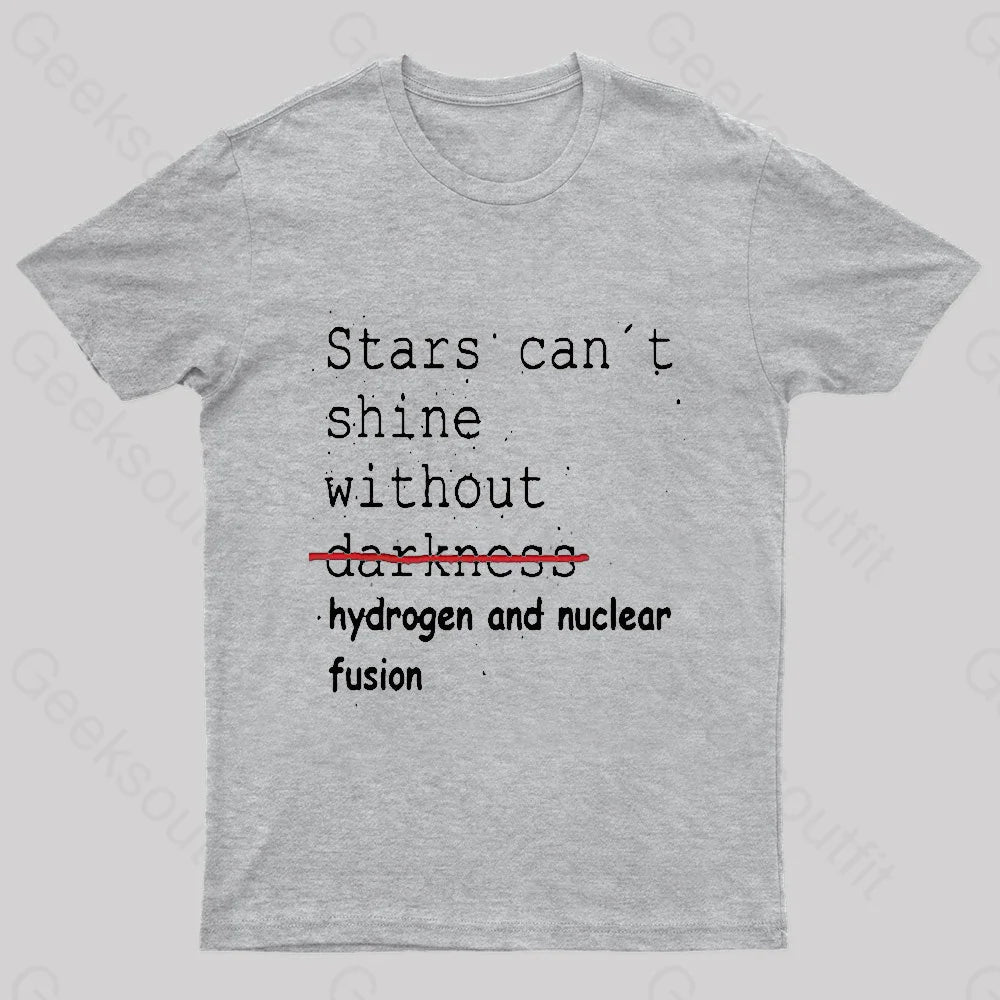 Stars Can’t Shine Nerd T-Shirt Grey / S