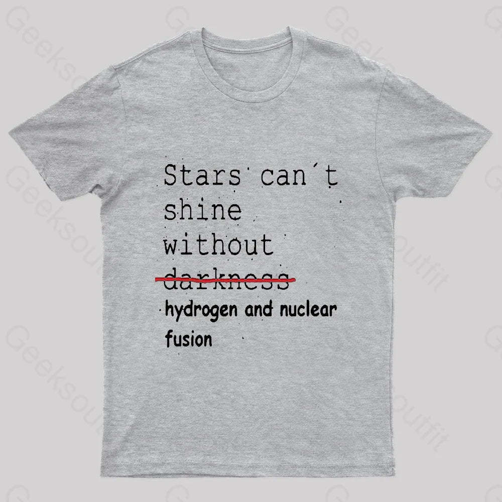 Stars Can’t Shine Nerd T-Shirt Grey / S