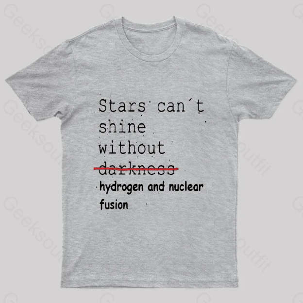Stars Can’t Shine Nerd T-Shirt Grey / S