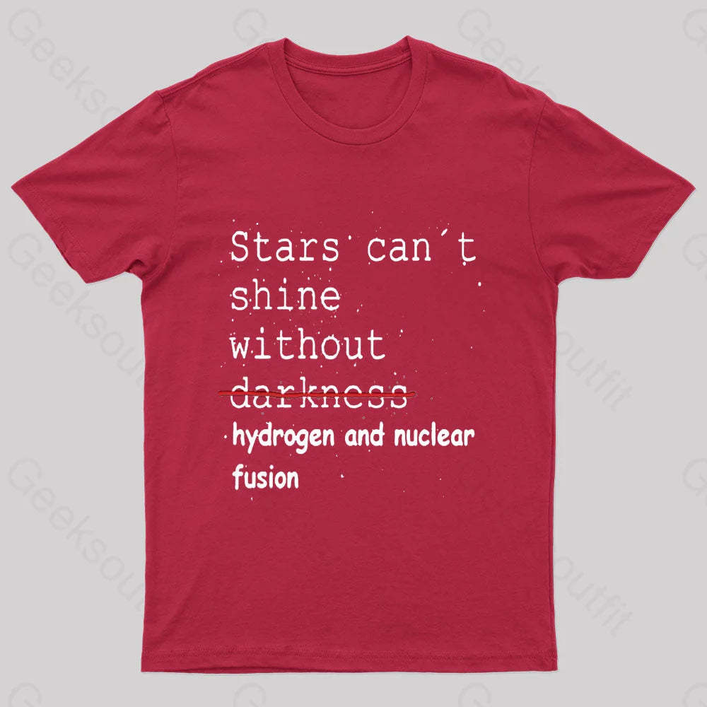 Stars Can’t Shine Nerd T-Shirt Red / S