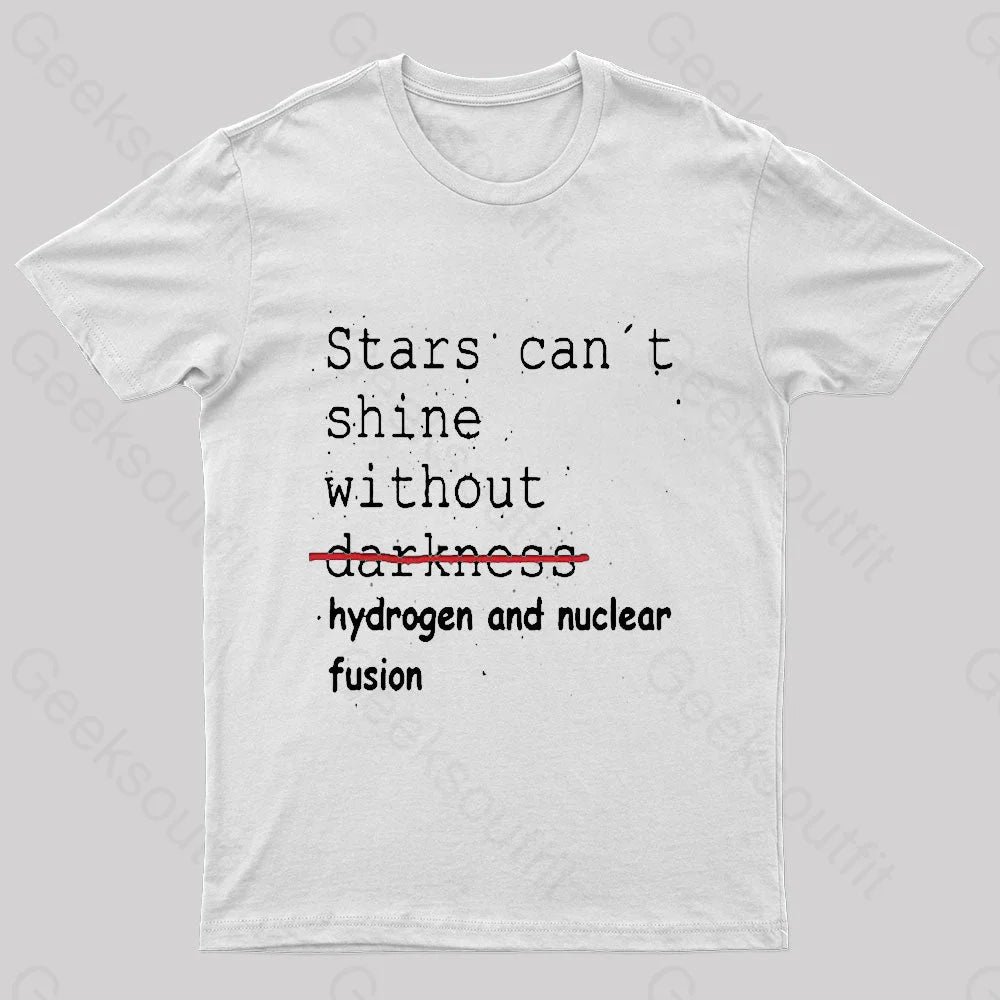 Stars Can’t Shine Nerd T-Shirt White / S