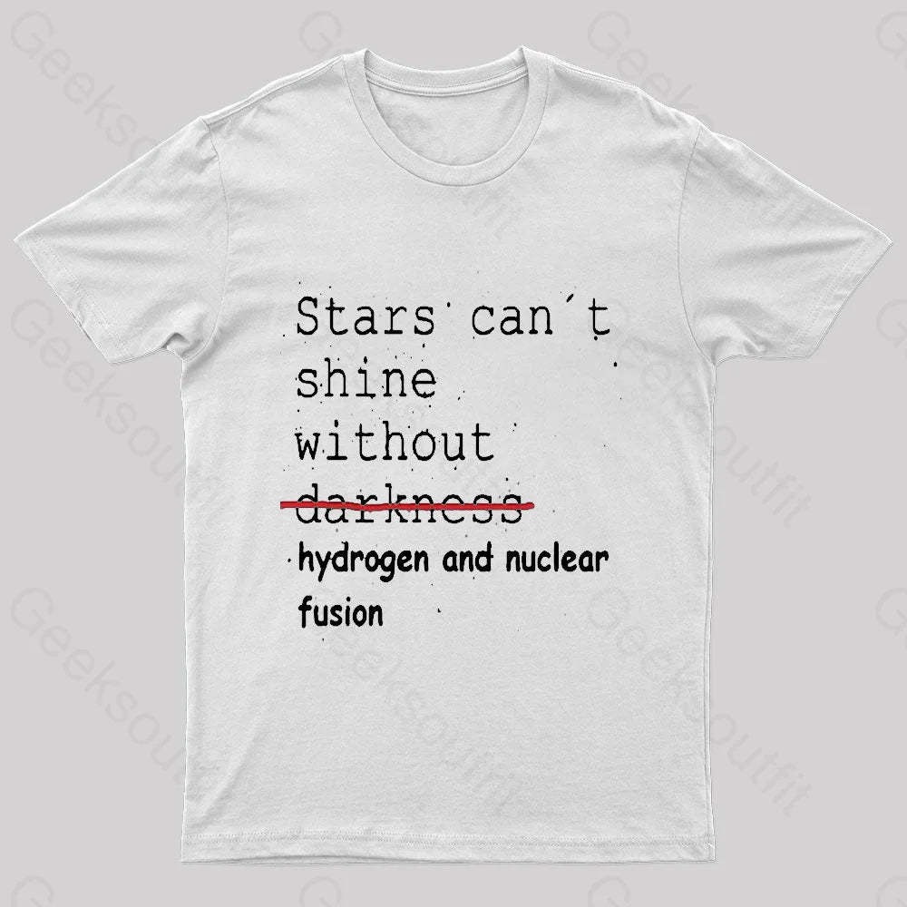 Stars Can’t Shine Nerd T-Shirt White / S