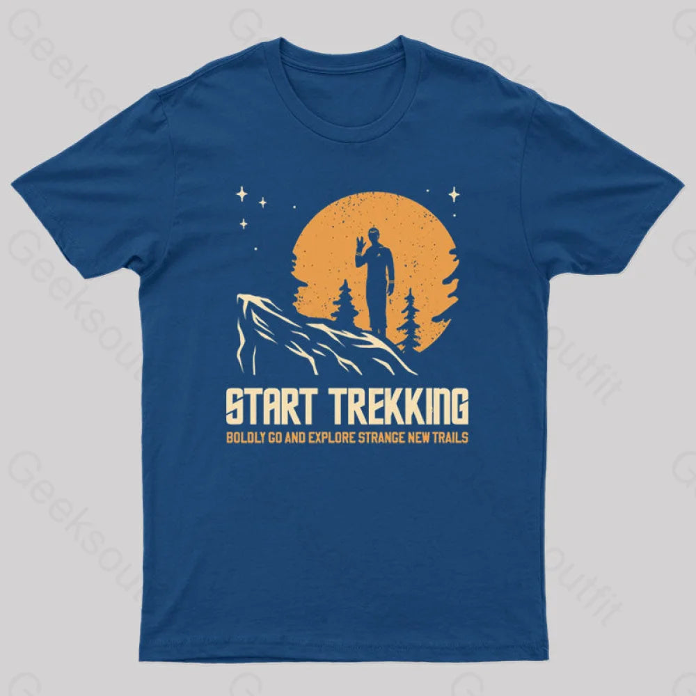Start Trekking Geek T-Shirt Navy / S