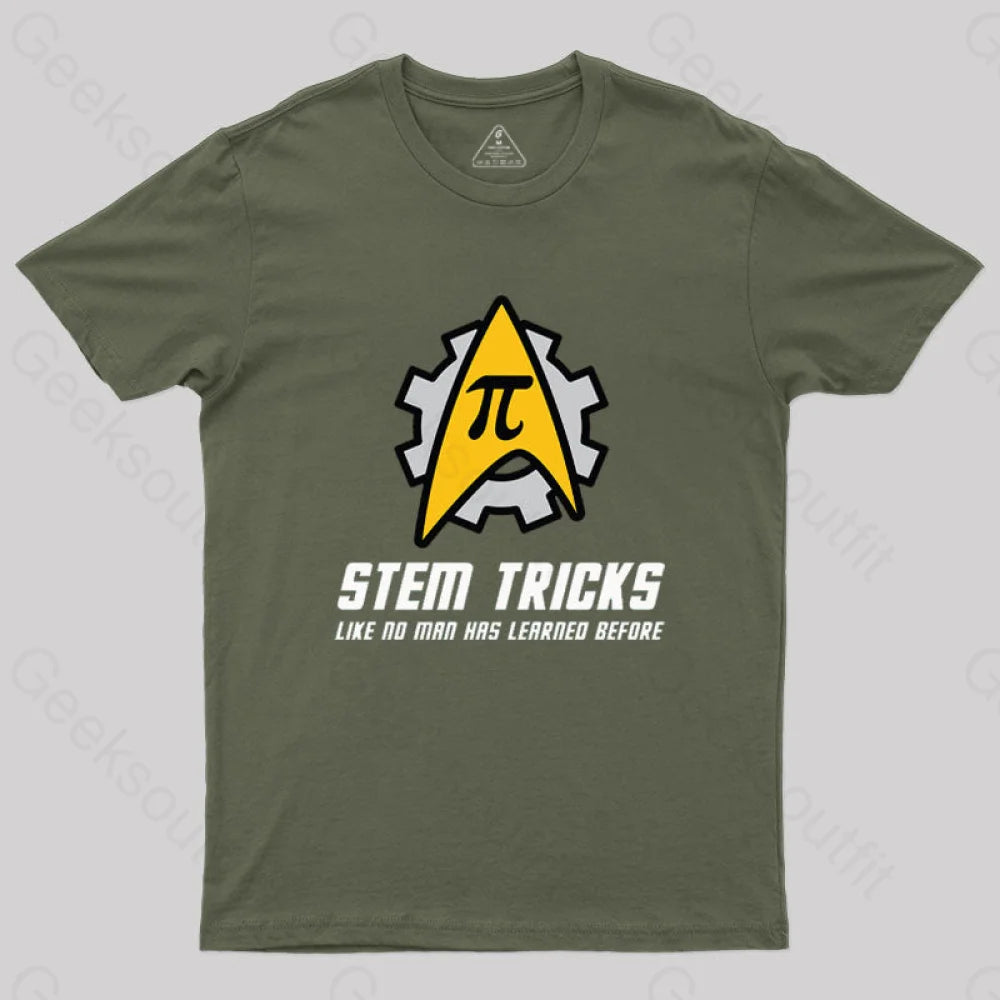 Stem Tricks T-Shirt Army Green / S
