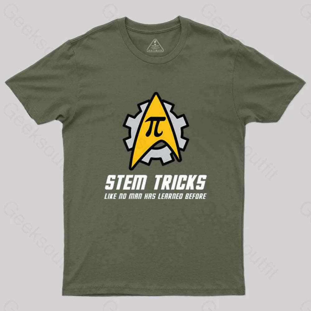 Stem Tricks T-Shirt Army Green / S