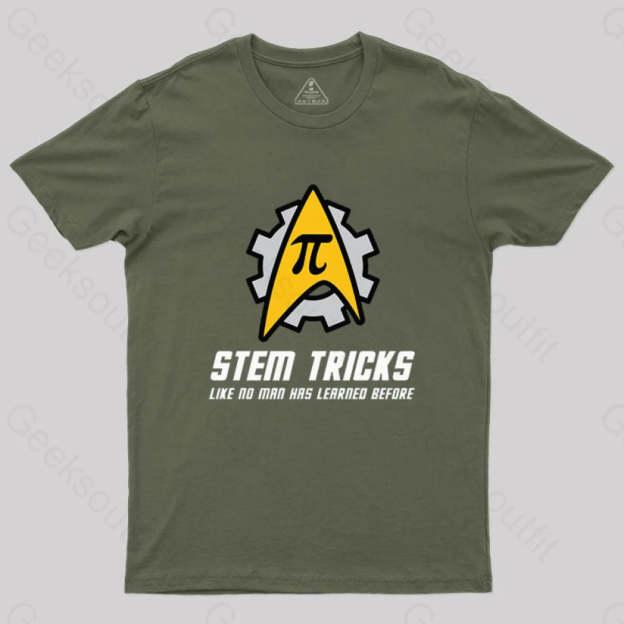 Stem Tricks T-Shirt Army Green / S