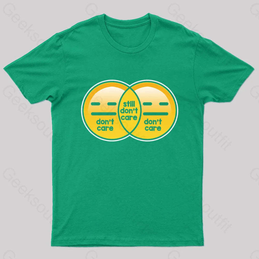 Still Don’t Care Nerd T-Shirt Green / S