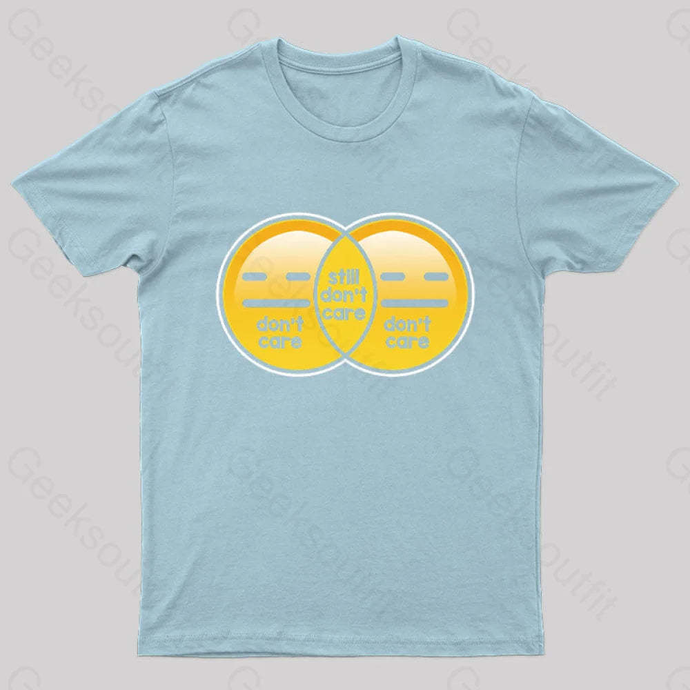 Still Don’t Care Nerd T-Shirt Light Blue / S