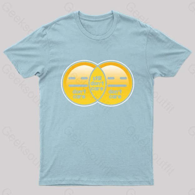 Still Don’t Care Nerd T-Shirt Light Blue / S