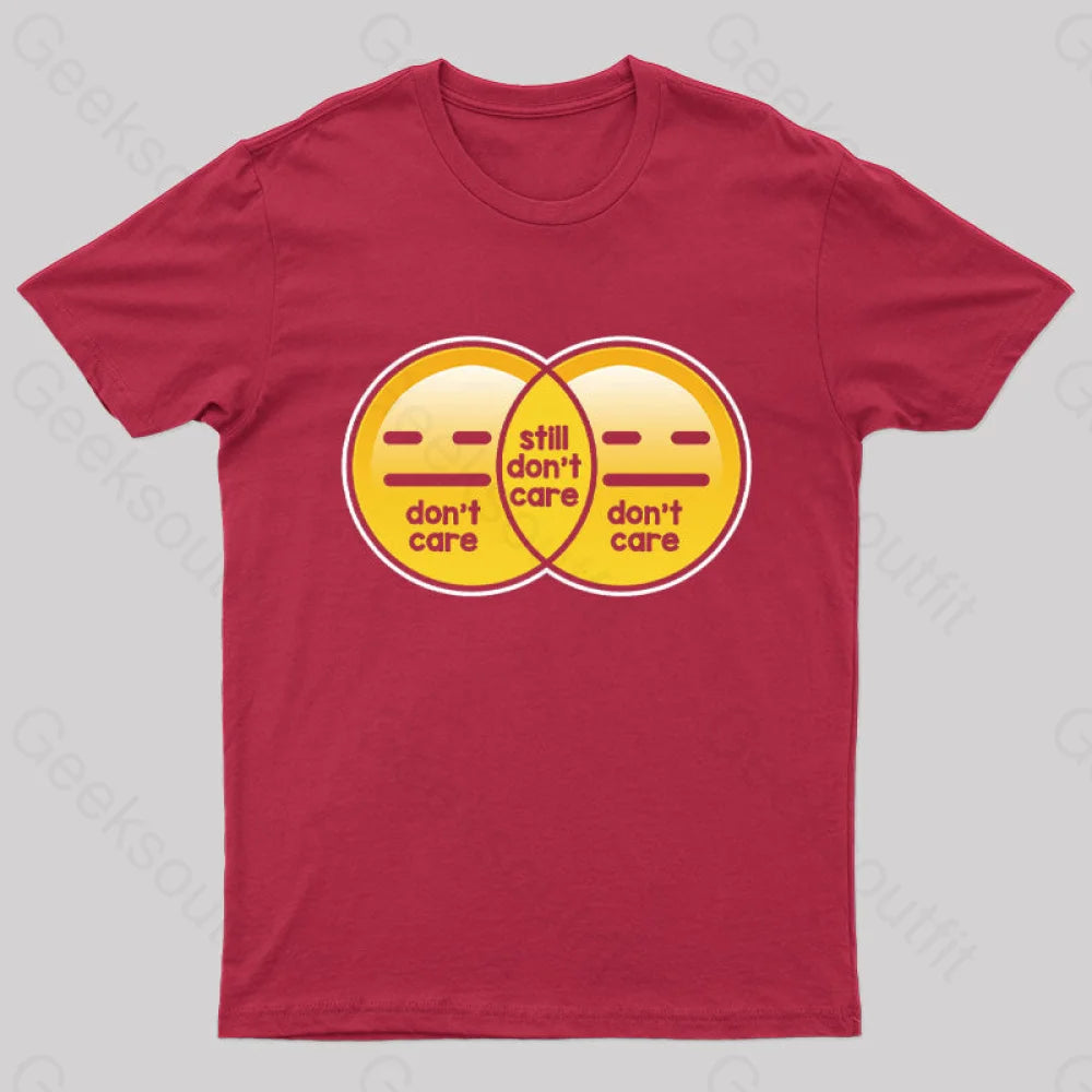 Still Don’t Care Nerd T-Shirt Red / S