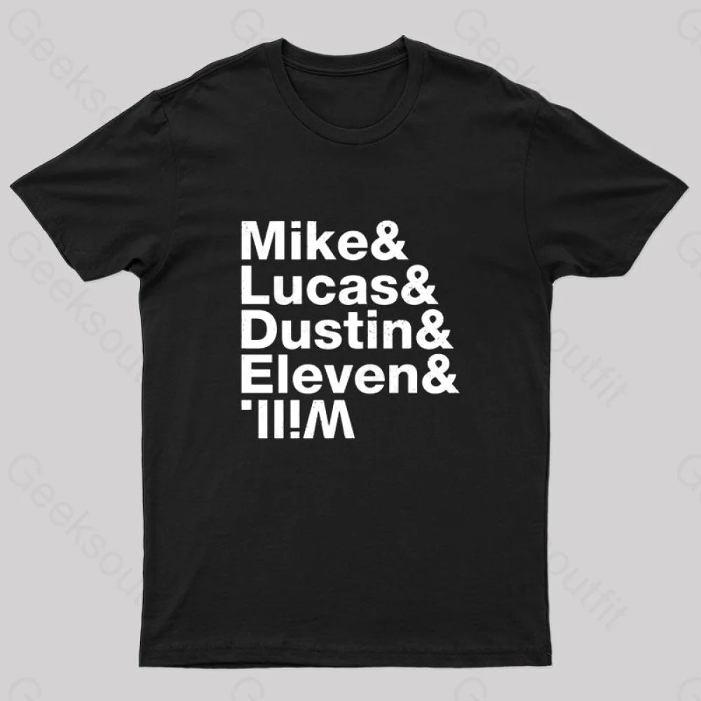 Stranger Kids Geek T-Shirt Black / S