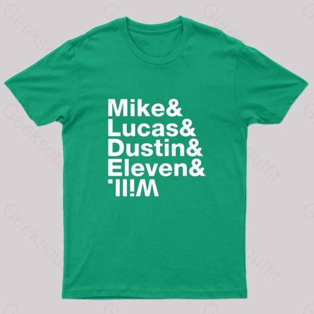 Stranger Kids Geek T-Shirt Green / S