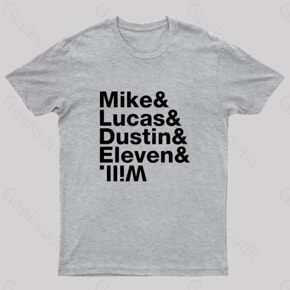 Stranger Kids Geek T-Shirt Grey / S