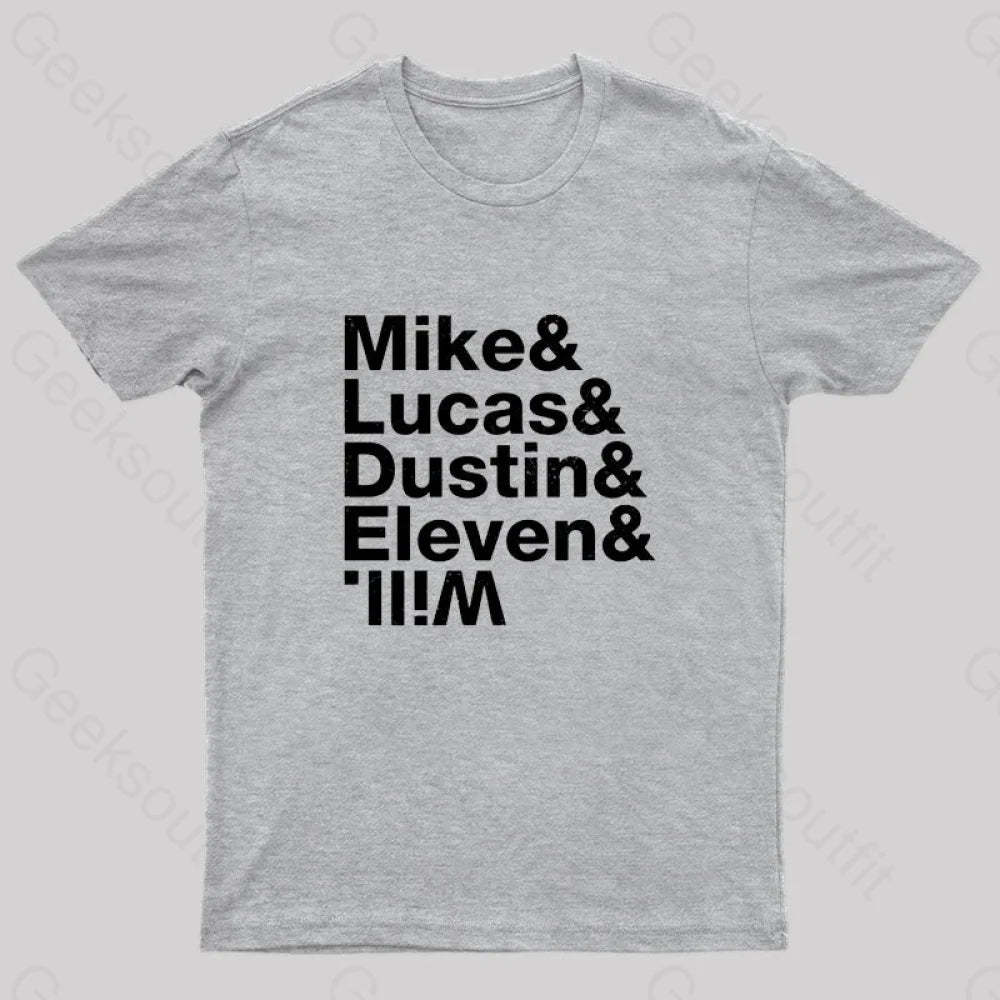 Stranger Kids Geek T-Shirt Grey / S