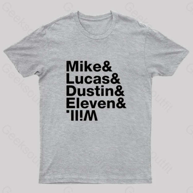Stranger Kids Geek T-Shirt Grey / S