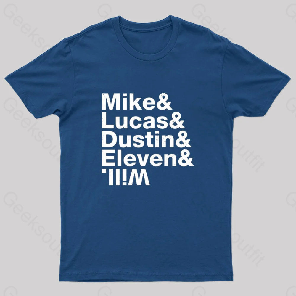 Stranger Kids Geek T-Shirt Navy / S