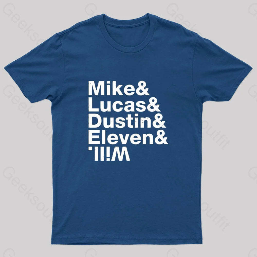 Stranger Kids Geek T-Shirt Navy / S