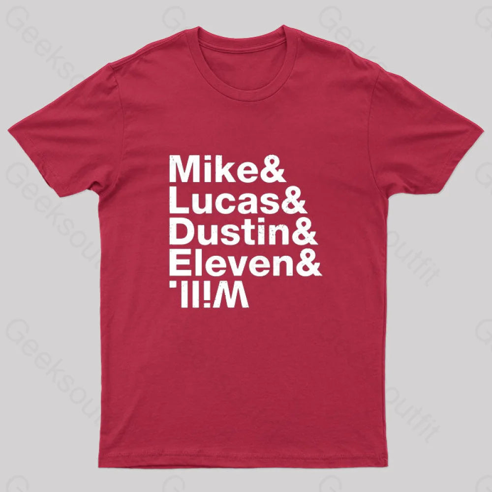 Stranger Kids Geek T-Shirt Red / S