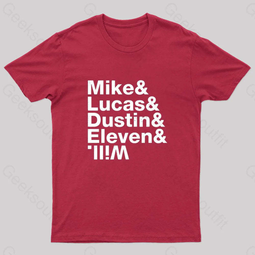 Stranger Kids Geek T-Shirt Red / S