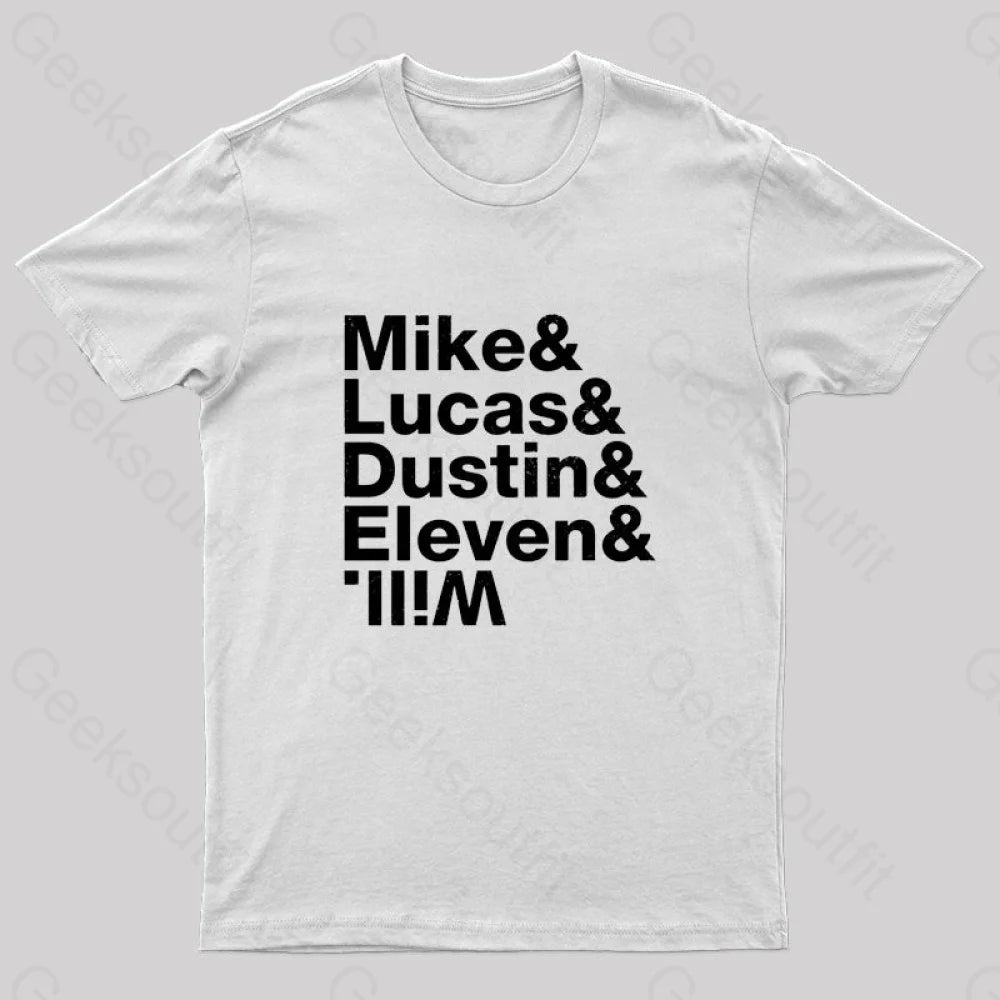 Stranger Kids Geek T-Shirt White / S