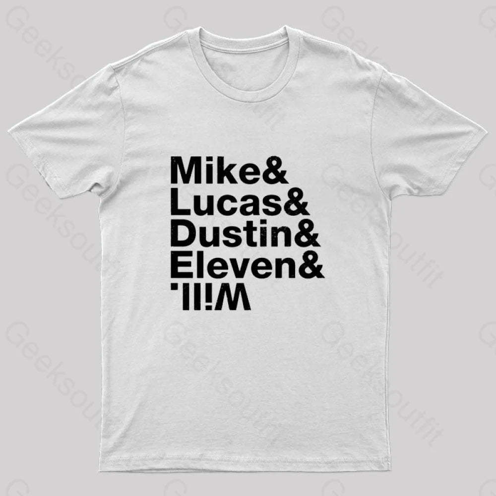 Stranger Kids Geek T-Shirt White / S