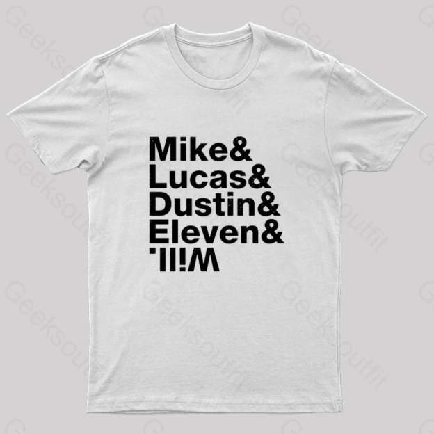 Stranger Kids Geek T-Shirt White / S