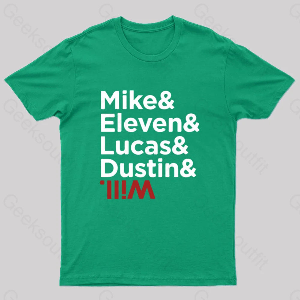 Stranger Kids Nerd T-Shirt Green / S
