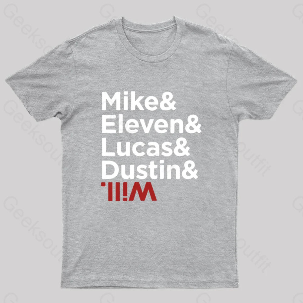 Stranger Kids Nerd T-Shirt Grey / S