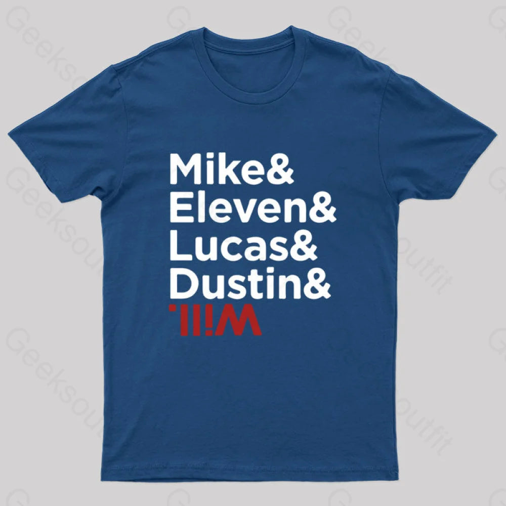 Stranger Kids Nerd T-Shirt Navy / S