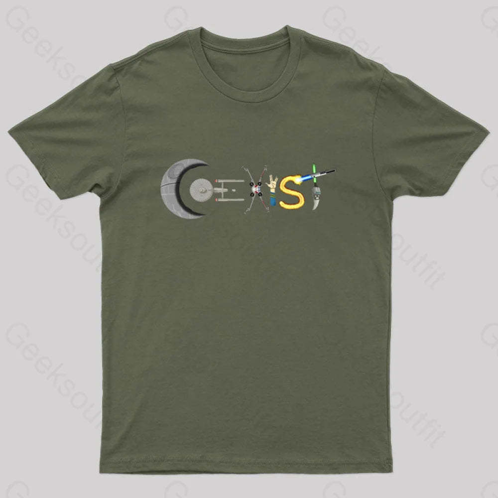 Stream Of Conscious T-Shirt Army Green / S