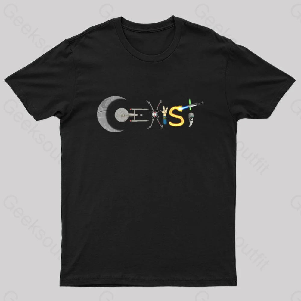 Stream Of Conscious T-Shirt Black / S