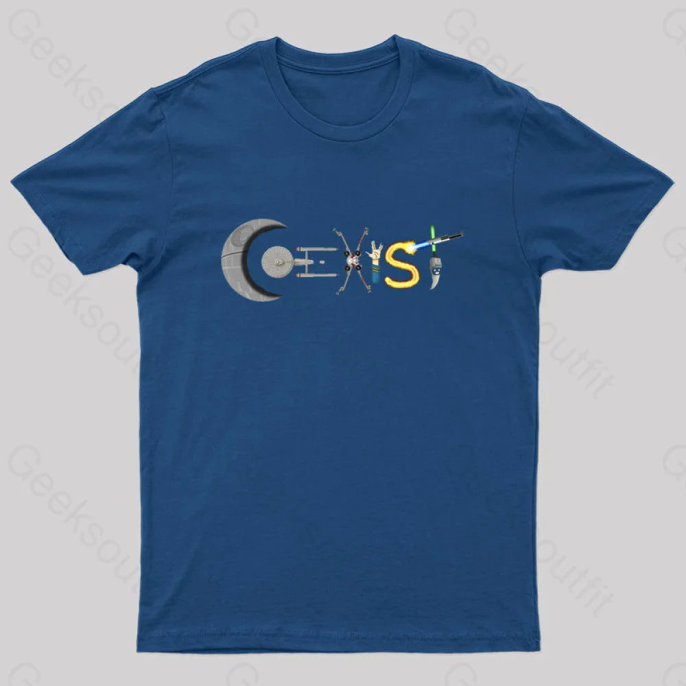 Stream Of Conscious T-Shirt Navy / S