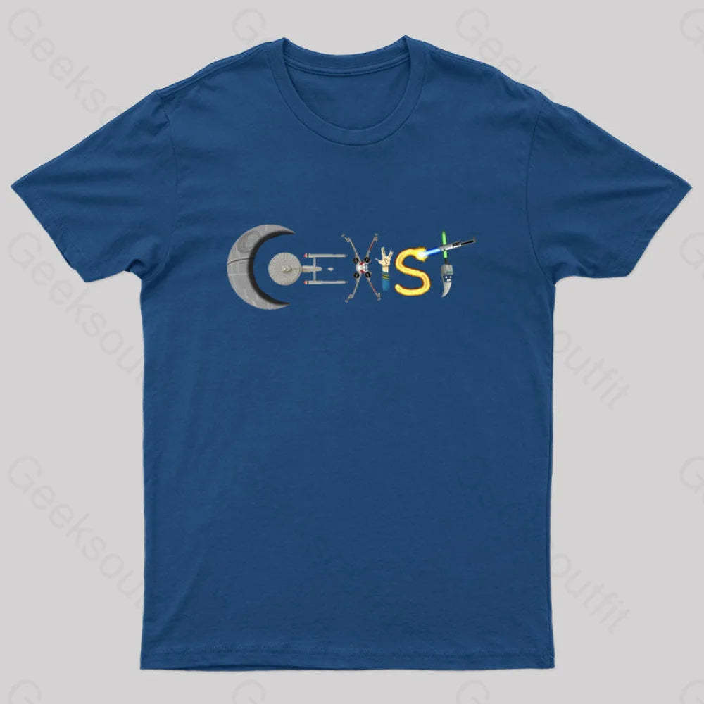 Stream Of Conscious T-Shirt Navy / S