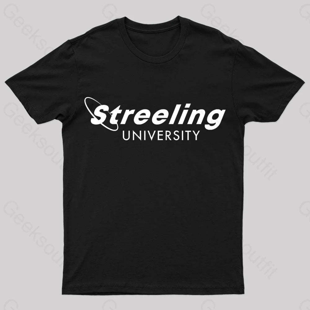 Streeling University Nerd T-Shirt Black / S