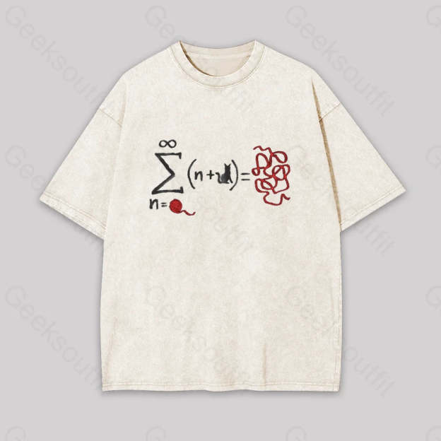 String Theory Geek Washed T-Shirt Apricot / S