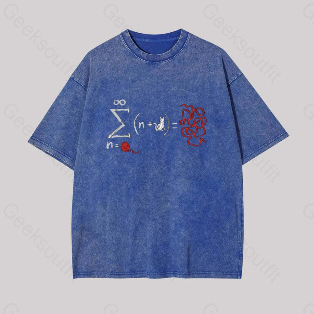 String Theory Geek Washed T-Shirt Blue / S