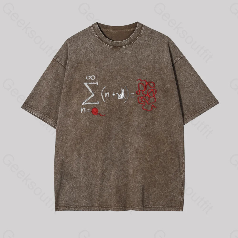String Theory Geek Washed T-Shirt Coffee / S