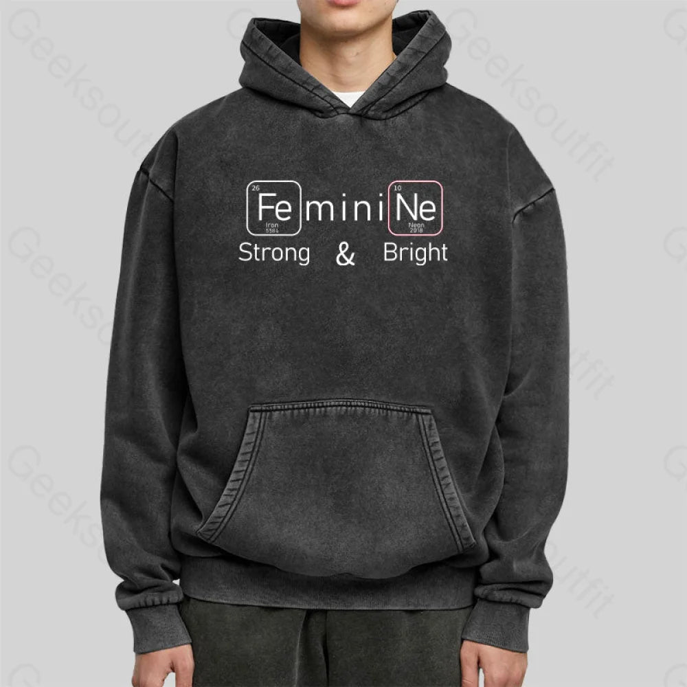 Strong And Bright Washed Hoodie