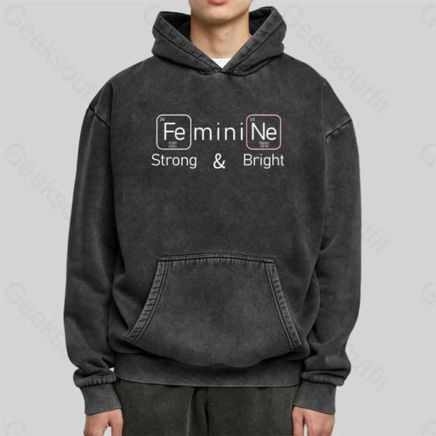 Strong And Bright Washed Hoodie