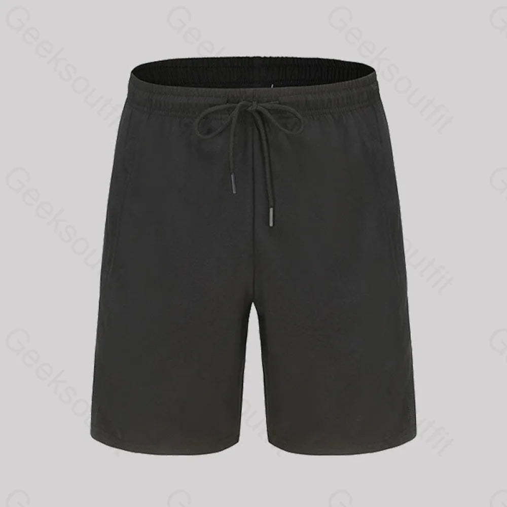 Summer Breathable Basic Quick-Drying Geek Shorts Black / M