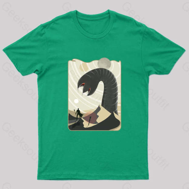 Summoning The Worm Geek T-Shirt Green / S