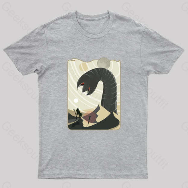 Summoning The Worm Geek T-Shirt Grey / S